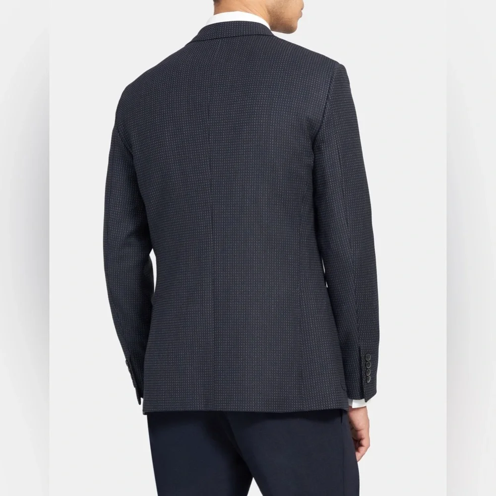 Theory 40 Gansevoort Blazer Eclipse Multi Polka Dot